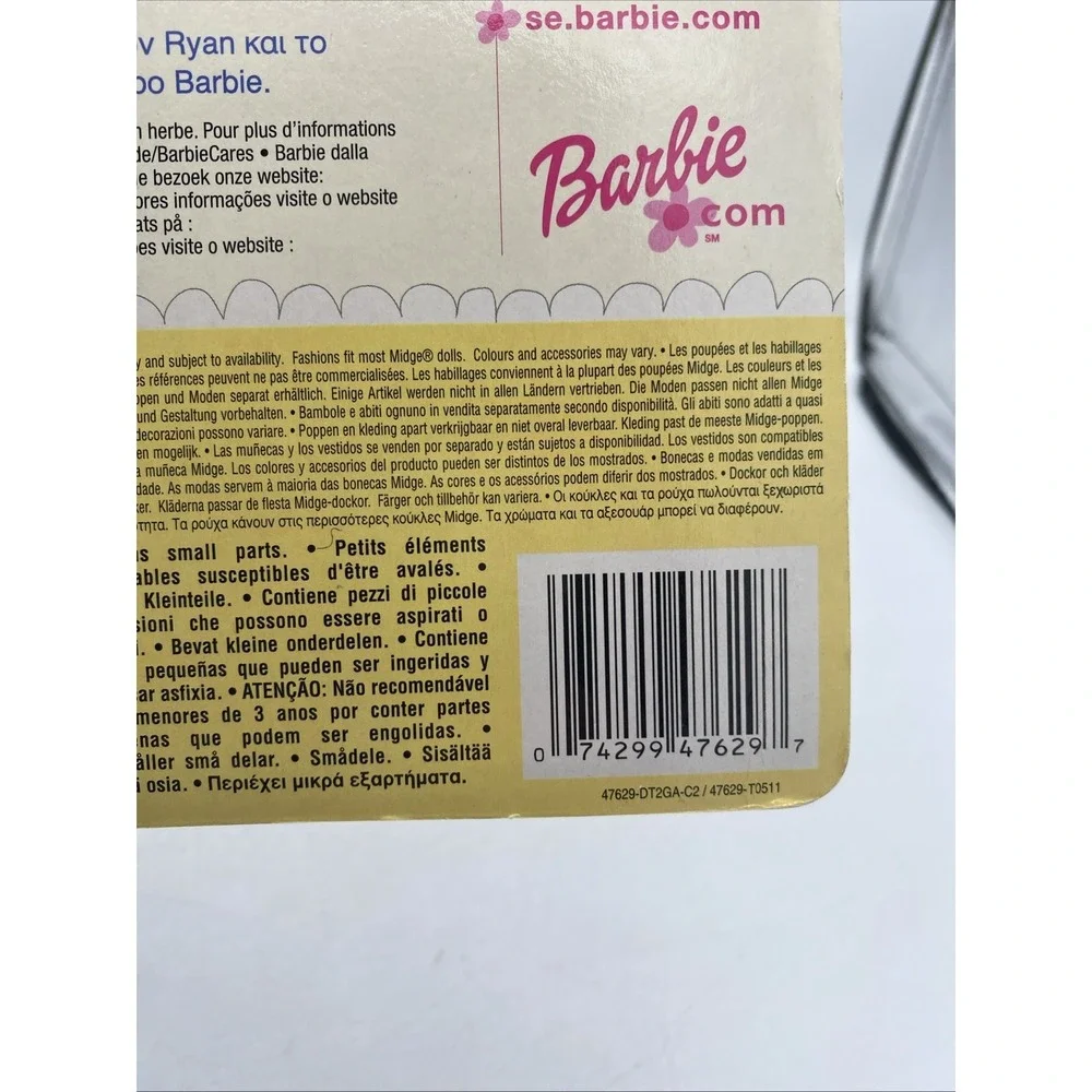 Mattel 2003 Happy Family Midge And Baby Barbie Fashion Pak